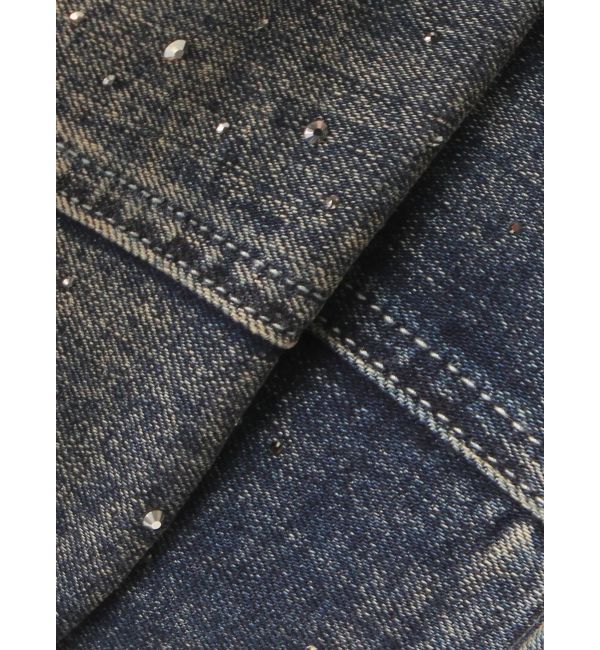 GYDA「GG bijouデニムプリーツスカートライクミニワンピース」|ワンピース|