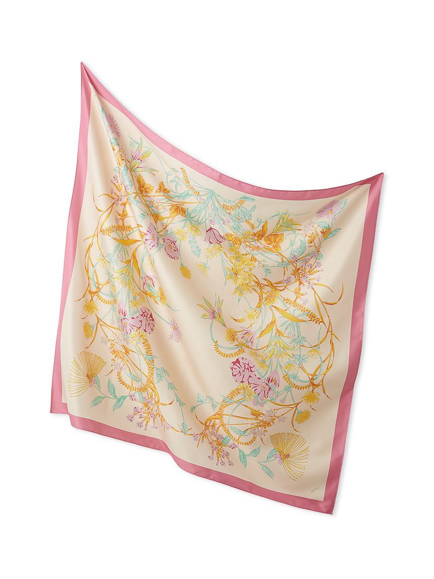 Mila Owen「大判フラワー柄スカーフ」|バンダナ・スカーフ|