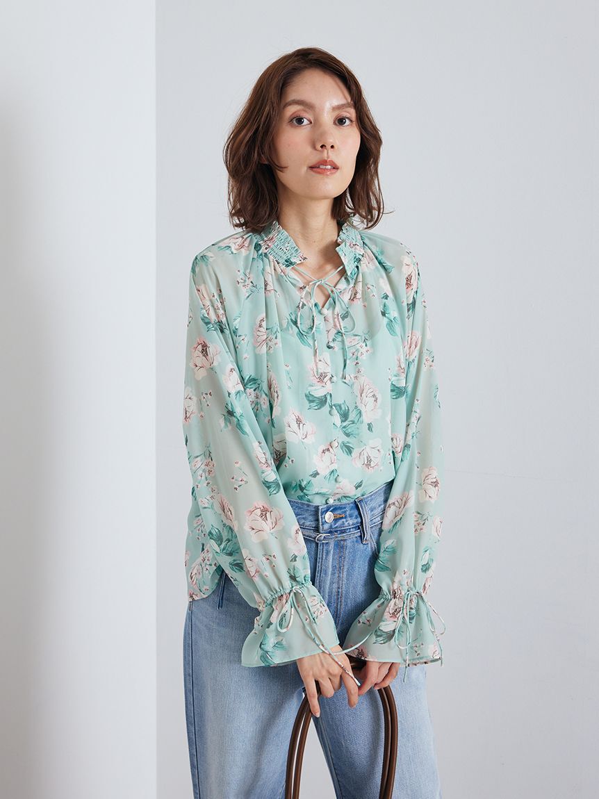 Mila Owen「フラワープリントブラウス」|シャツ・ブラウス|