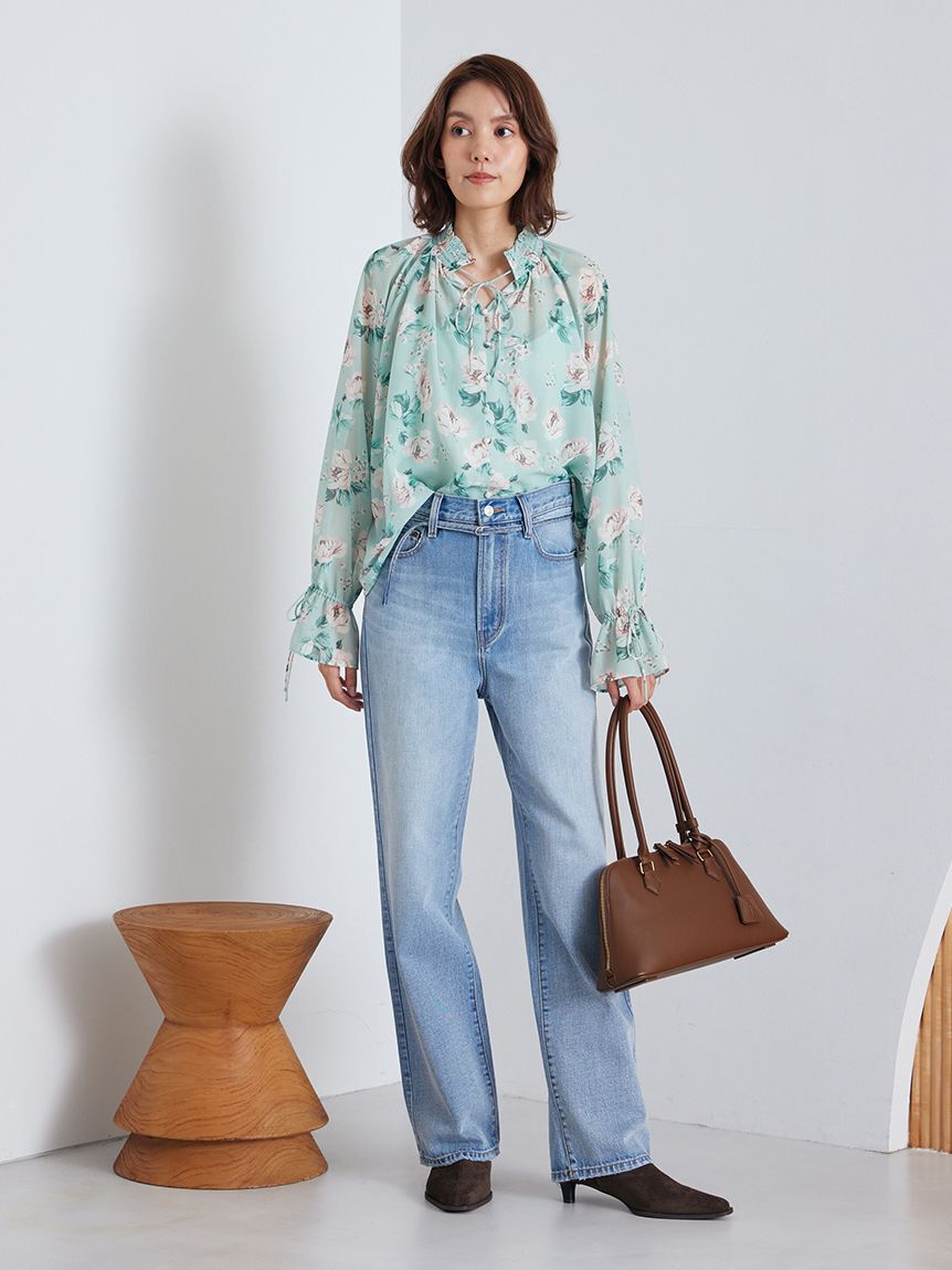 Mila Owen「フラワープリントブラウス」|シャツ・ブラウス|