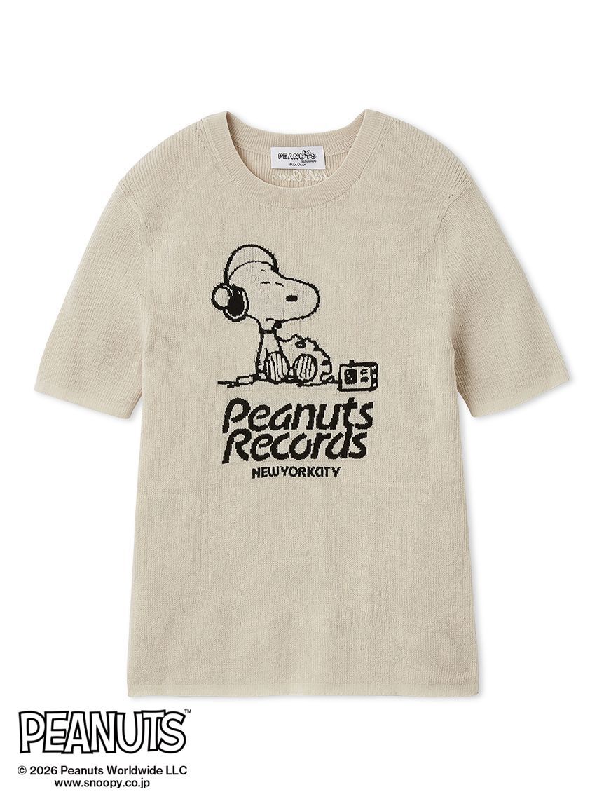 Mila Owen「【PEANUTS RECORDS】スヌーピージャガードリブニット」|ニット・セーター|IVR