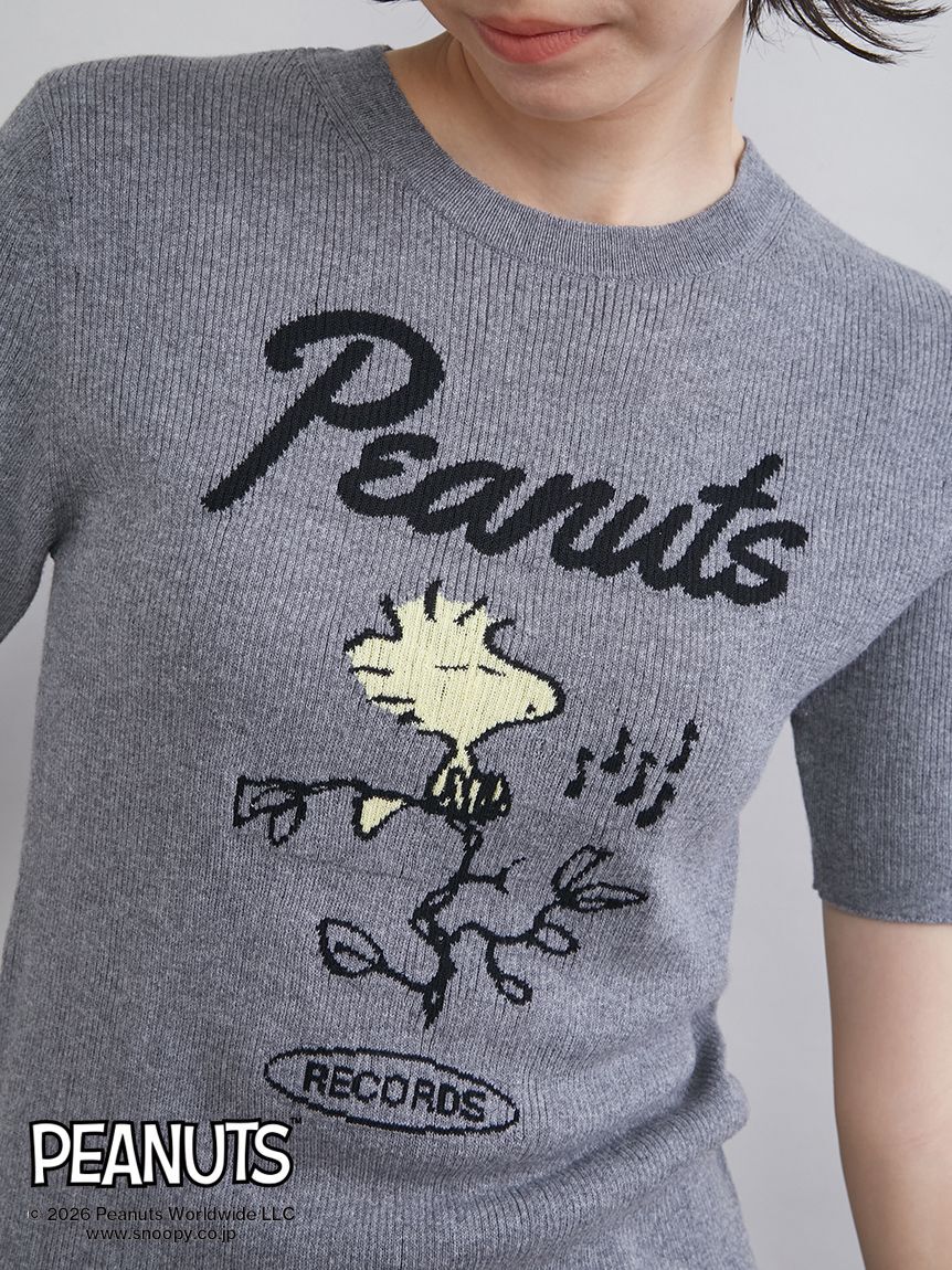Mila Owen「【PEANUTS RECORDS】ウッドストックジャガードリブニット」|ニット・セーター|