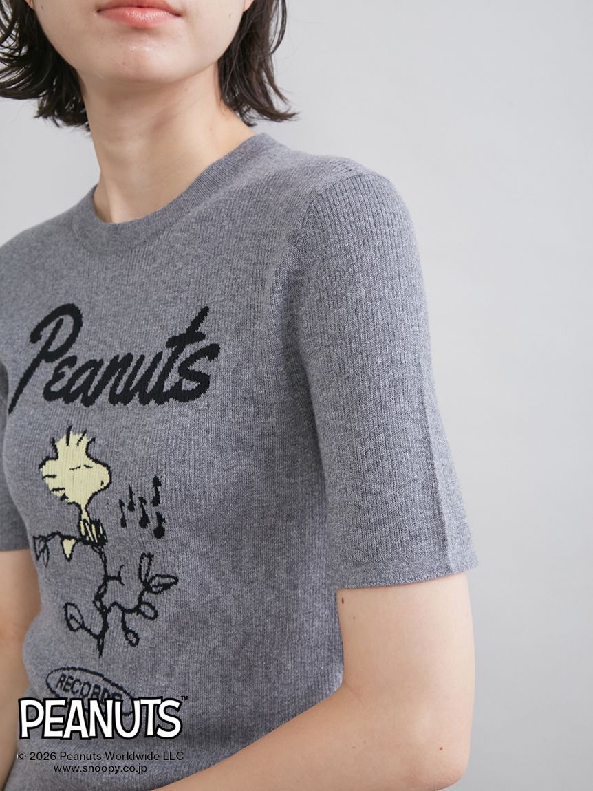 Mila Owen「【PEANUTS RECORDS】ウッドストックジャガードリブニット」|ニット・セーター|
