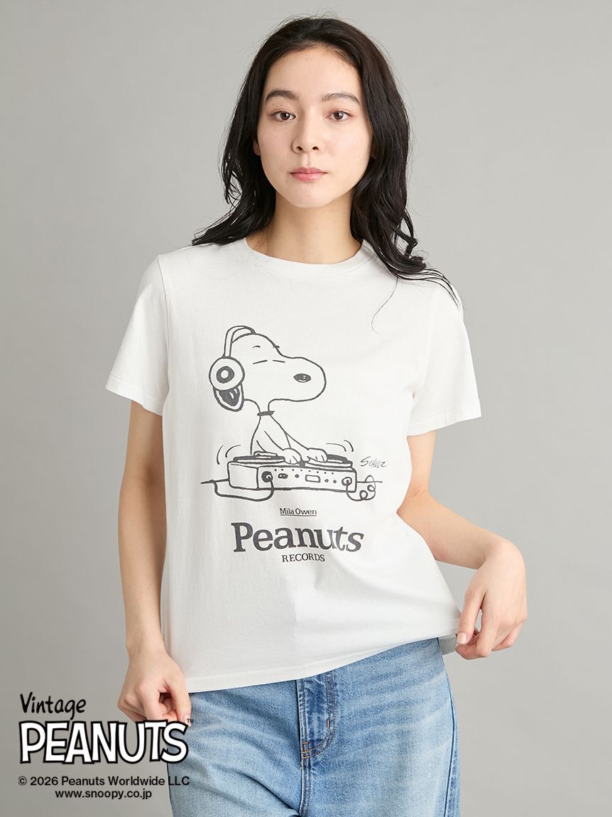 Mila Owen「【PEANUTS RECORDS】スヌーピーＴシャツ」|Tシャツ・カットソー|