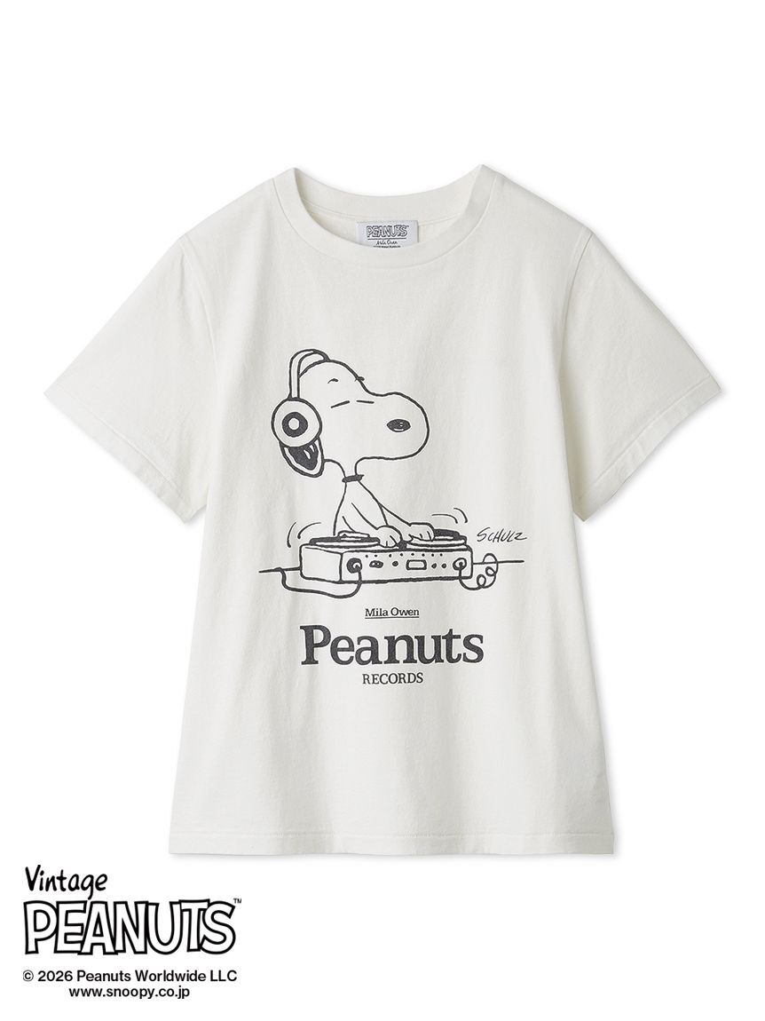 Mila Owen「【PEANUTS RECORDS】スヌーピーＴシャツ」|Tシャツ・カットソー|