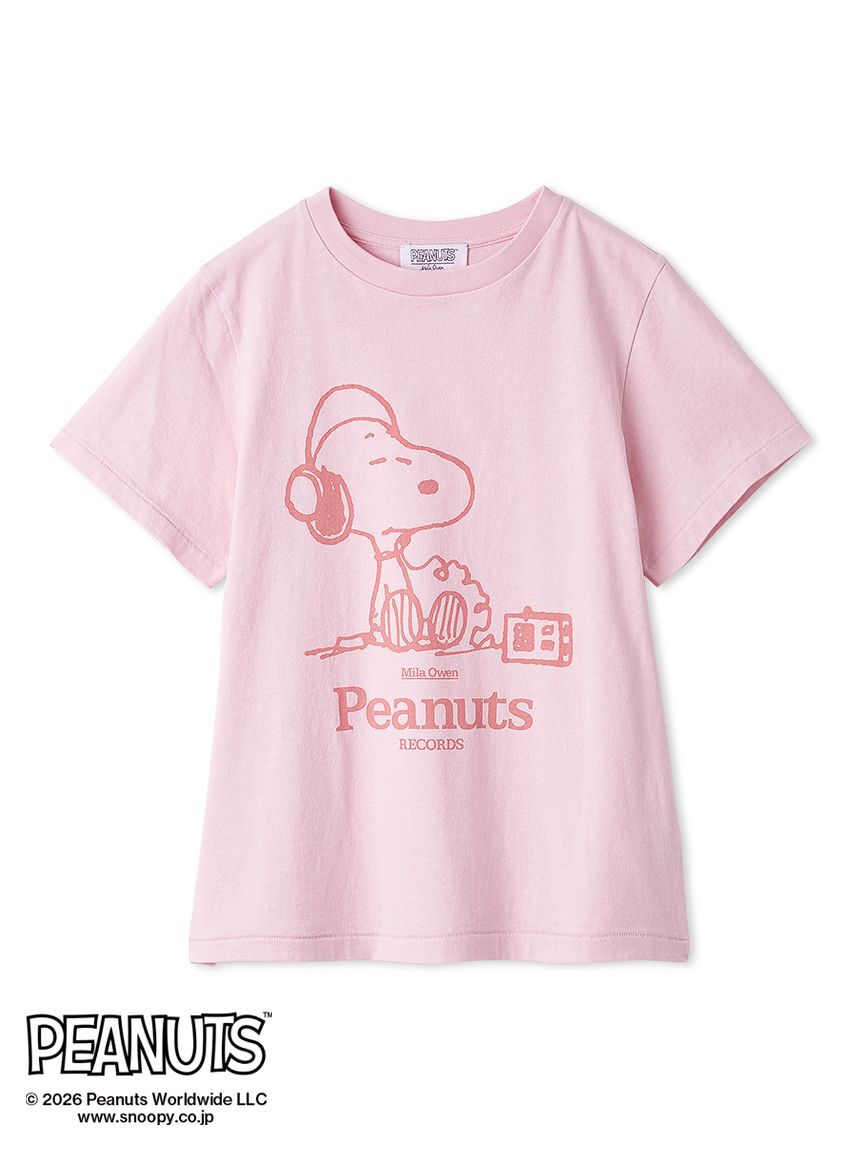 Mila Owen「【PEANUTS RECORDS】スヌーピーＴシャツ」|Tシャツ・カットソー|