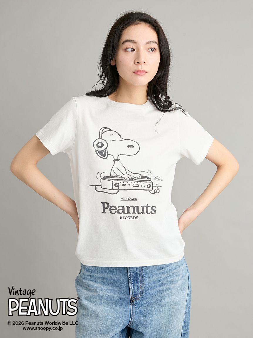 Mila Owen「【PEANUTS RECORDS】スヌーピーＴシャツ」|Tシャツ・カットソー|