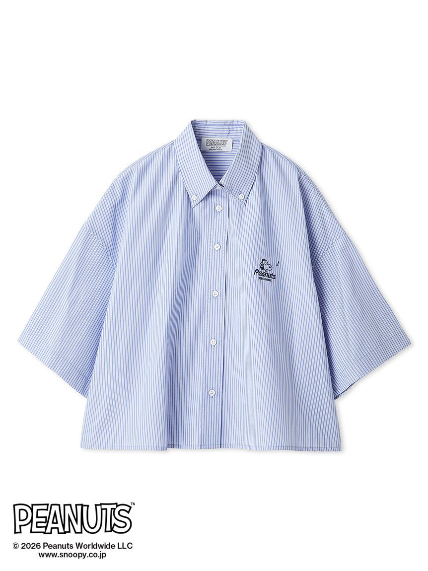 Mila Owen「【PEANUTS RECORDS】ボタンダウン短丈シャツ」|シャツ・ブラウス|