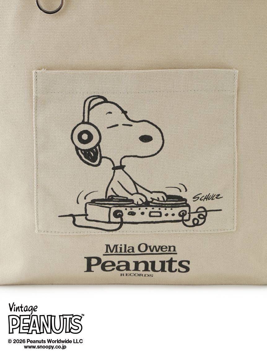 Mila Owen「【PEANUTS RECORDS】キャンバストートバッグ」|トートバッグ|