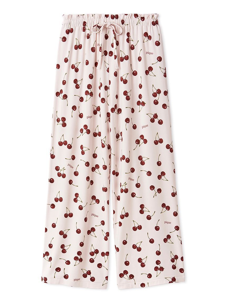 gelato pique「チェリー柄ロングパンツ」|ルームウェア|PNK