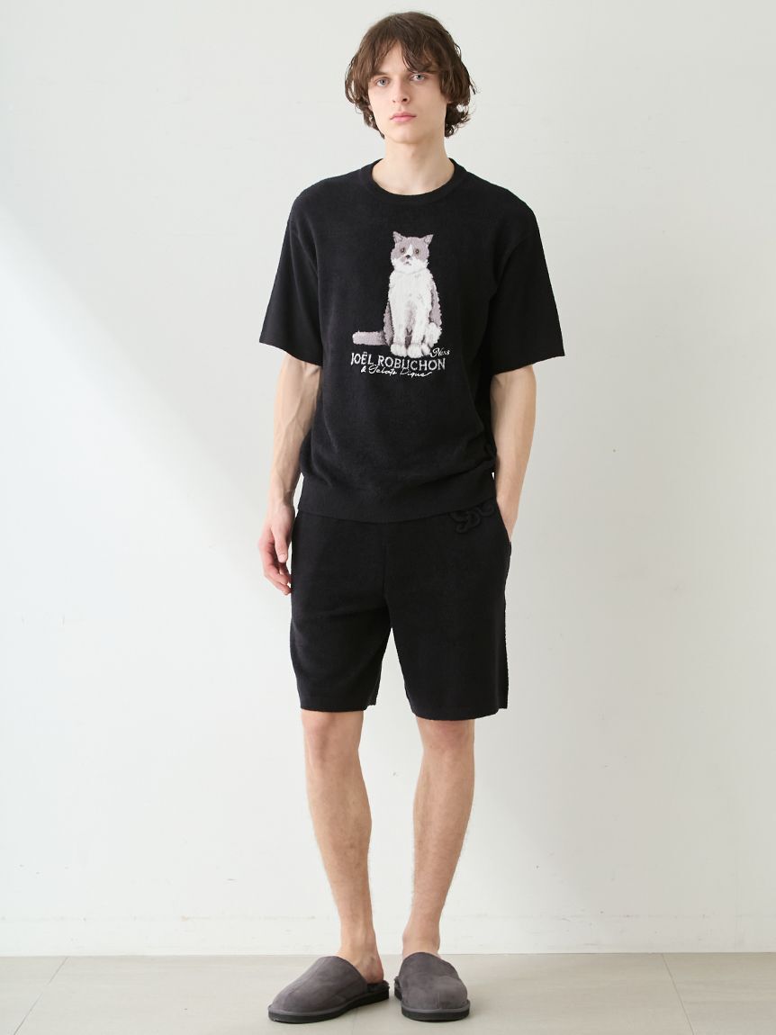 GELATO PIQUE HOMME「【JOEL ROBUCHON】【HOMME】【接触冷感】スムーズィーliteクールCATジャガードプルオーバー」|プルオーバー|