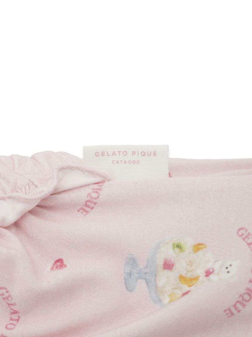  GELATO PIQUE CAT&DOG「【CAT&DOG】【接触冷感】シロクマひんやりスイーツ柄 Coolingフリルプルオーバー」|その他|