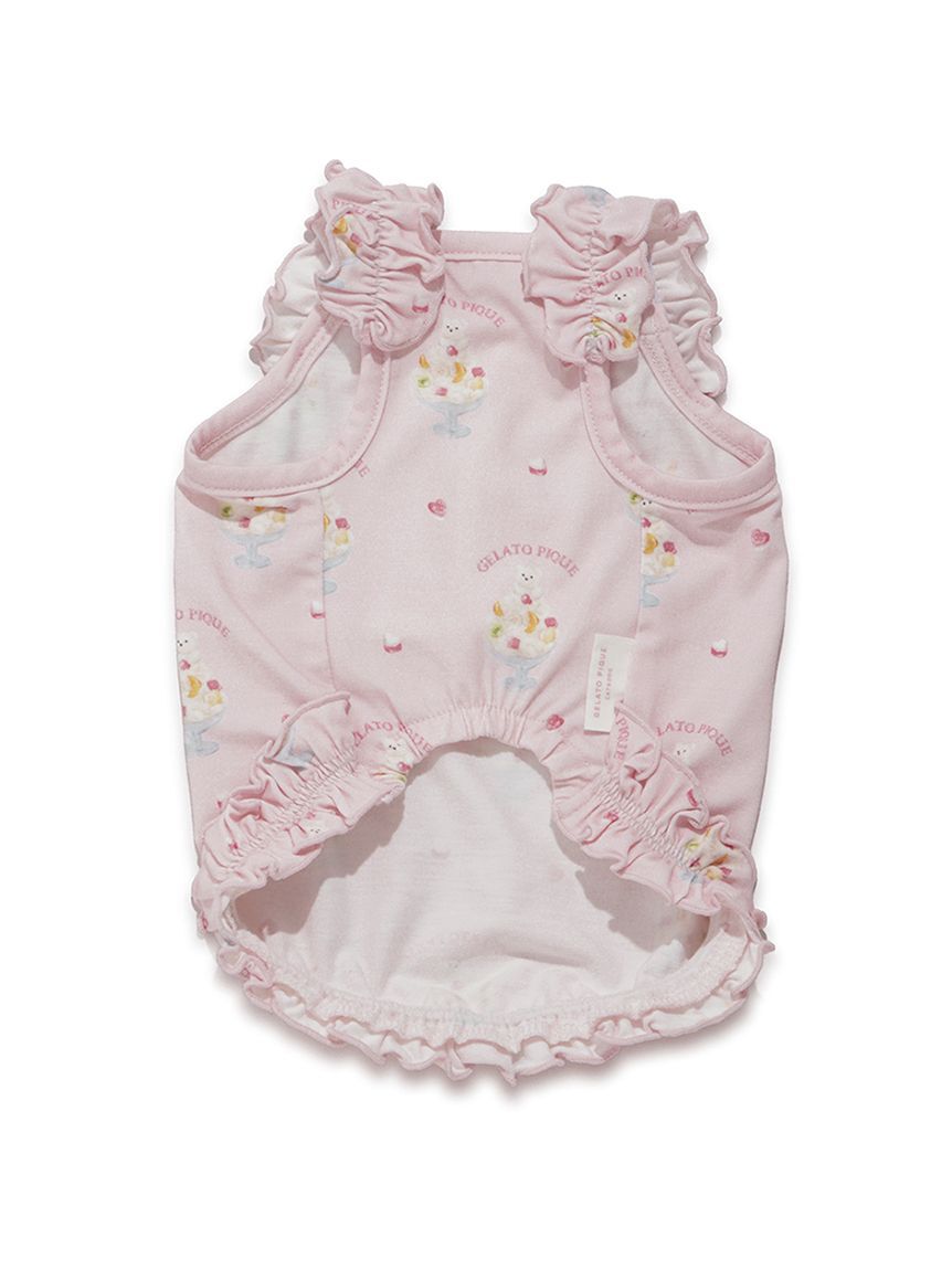  GELATO PIQUE CAT&DOG「【CAT&DOG】【接触冷感】シロクマひんやりスイーツ柄 Coolingフリルプルオーバー」|その他|