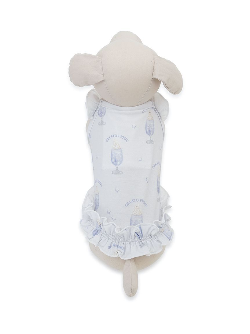  GELATO PIQUE CAT&DOG「【CAT&DOG】【接触冷感】シロクマひんやりスイーツ柄 Coolingフリルプルオーバー」|その他|