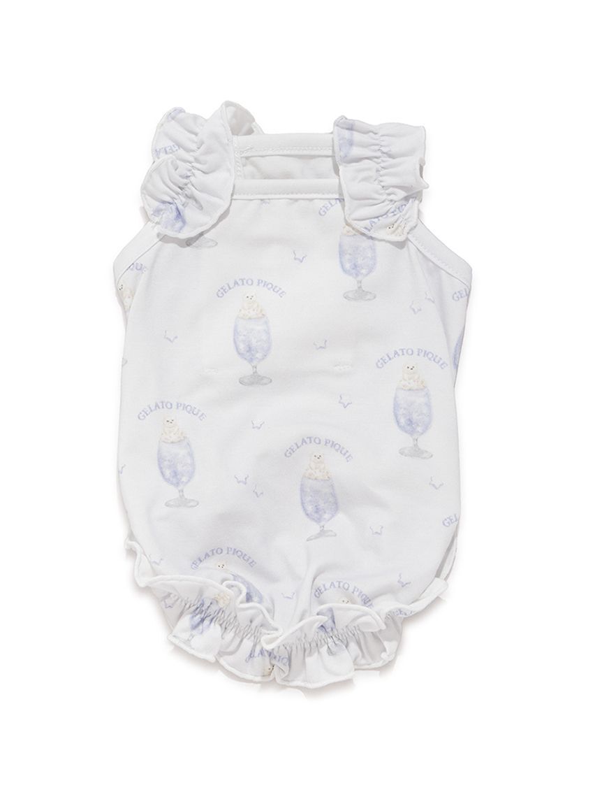  GELATO PIQUE CAT&DOG「【CAT&DOG】【接触冷感】シロクマひんやりスイーツ柄 Coolingフリルプルオーバー」|その他|