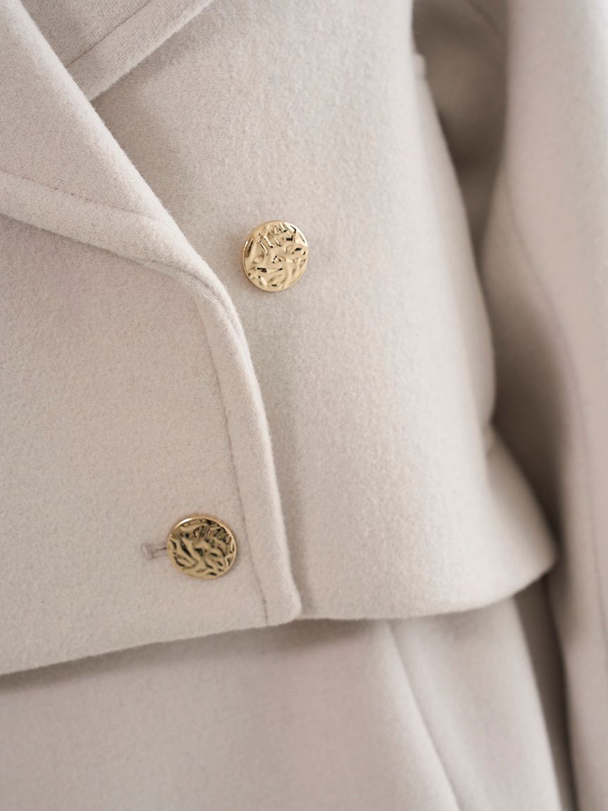 SNIDEL「ビッグカラーショートコート」|ピーコート|