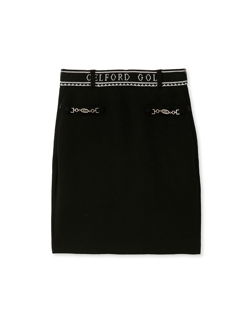CELFORD「【CELFORD GOLF】　ビット付きニットプリーツスカート」|スカート|
