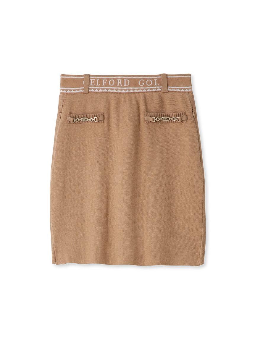 CELFORD「【CELFORD GOLF】　ビット付きニットプリーツスカート」|スカート|