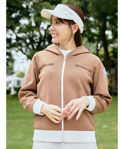 CELFORD「【CELFORD GOLF】　ニット２ＷＡＹフードアウター」|その他|CML