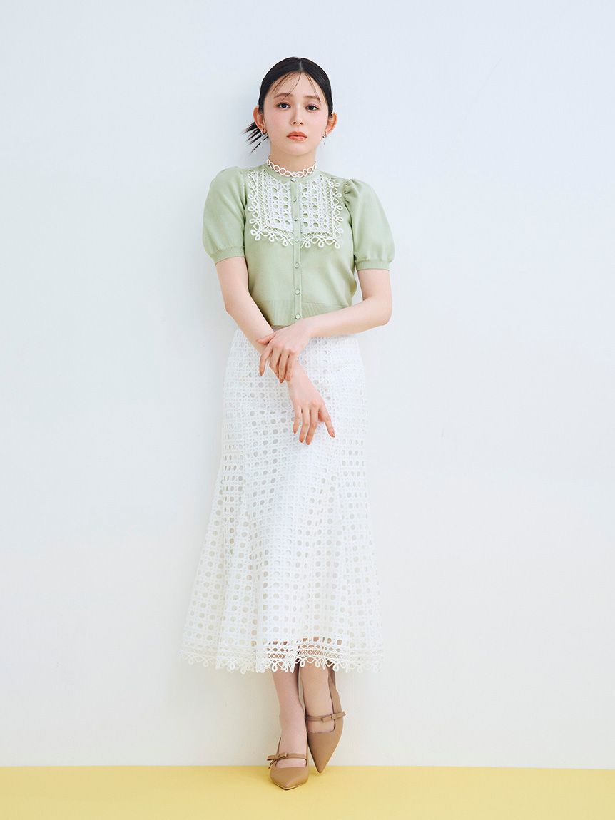 CELFORD「【セットアップ対応】ジオメトリックパターンレーススカート」|スカート|