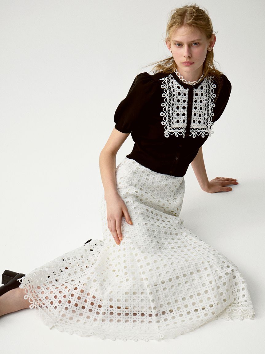 CELFORD「【セットアップ対応】ジオメトリックパターンレーススカート」|スカート|