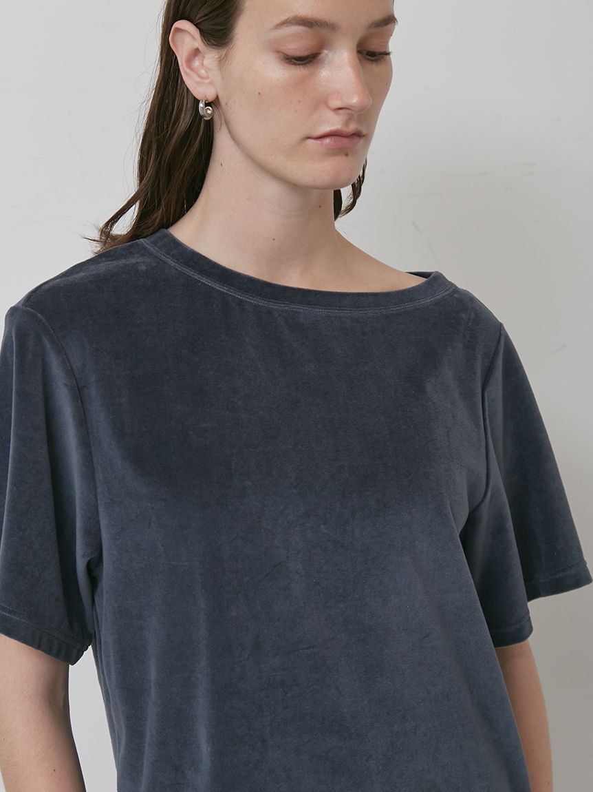 styling/「【WEB限定カラーあり】【セットアップ対応】アシンメトリーベロアトップス」|Tシャツ・カットソー|