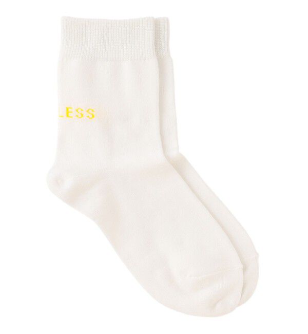  「25AW EXCLUSIVE!!【Tabio/タビオ】「LOVELESS」ロゴソックス レディース」|ソックス|ホワイト