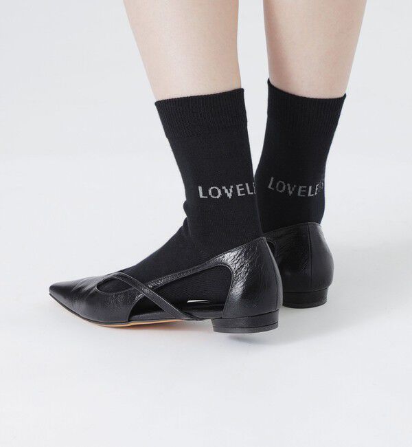  「25AW EXCLUSIVE!!【Tabio/タビオ】「LOVELESS」ロゴソックス レディース」|ソックス|