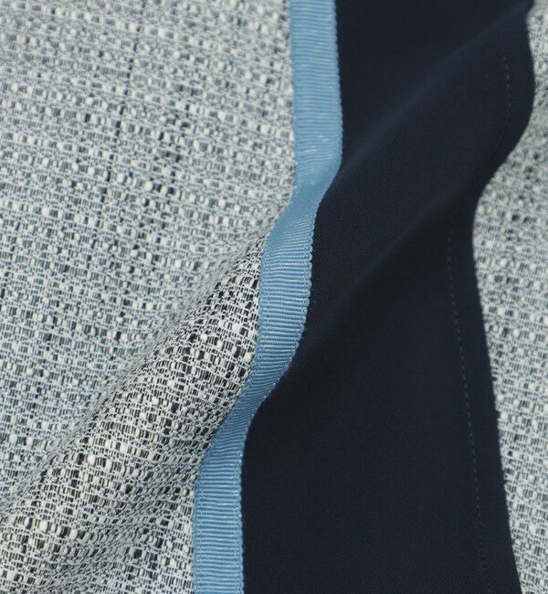  「ツイードブロッキングワンピース」|ワンピース|