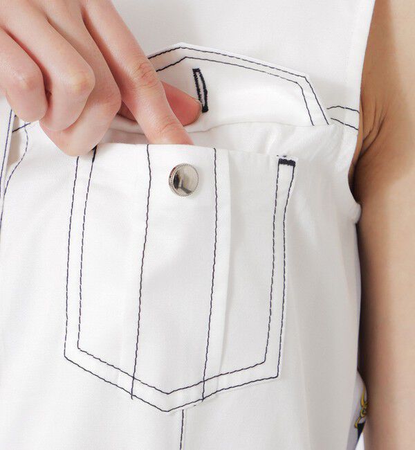  「バックスカーフノースリーブワンピース」|ワンピース|