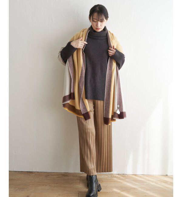 ikka「マルチブロッキングマフラー」|マフラー|