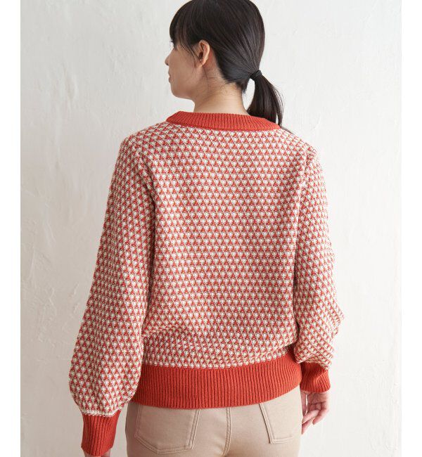 ikka「ツイード柄ニットプルオーバー」|プルオーバー|