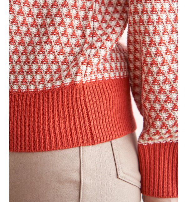 ikka「ツイード柄ニットプルオーバー」|プルオーバー|