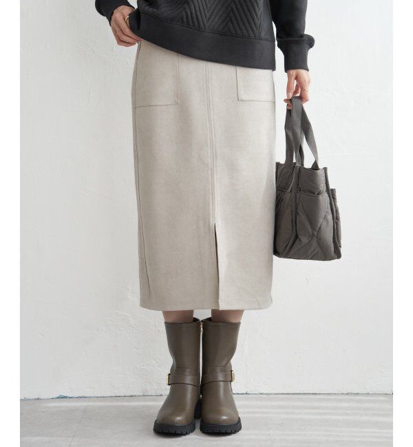 ikka「GOKU楽スエードスカート」|スカート|