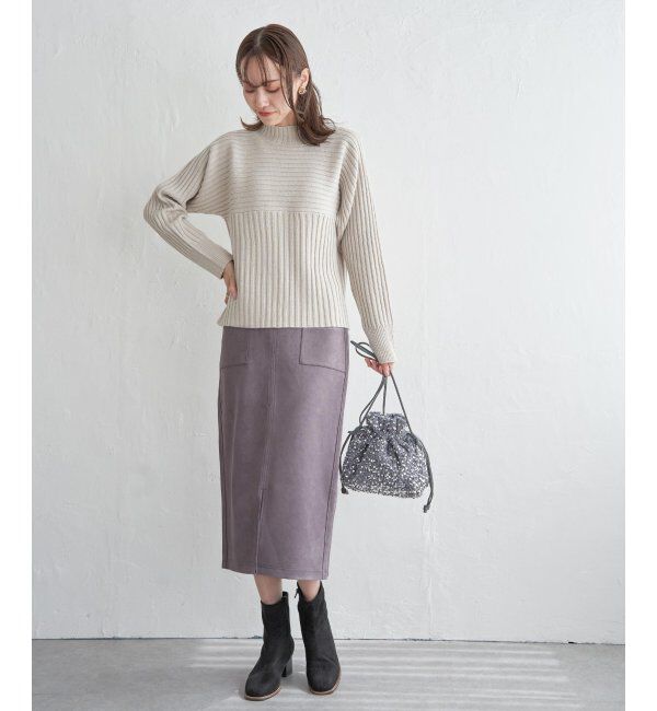 ikka「GOKU楽スエードスカート」|スカート|