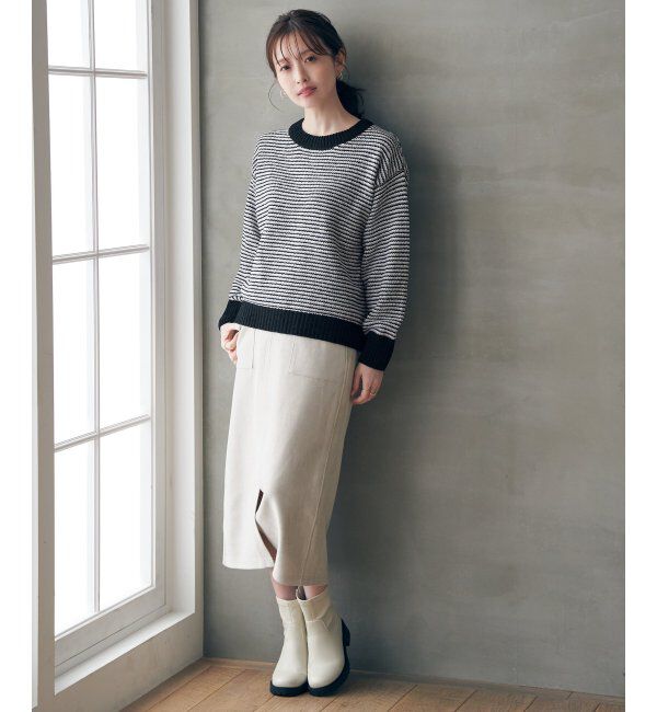 ikka「GOKU楽スエードスカート」|スカート|