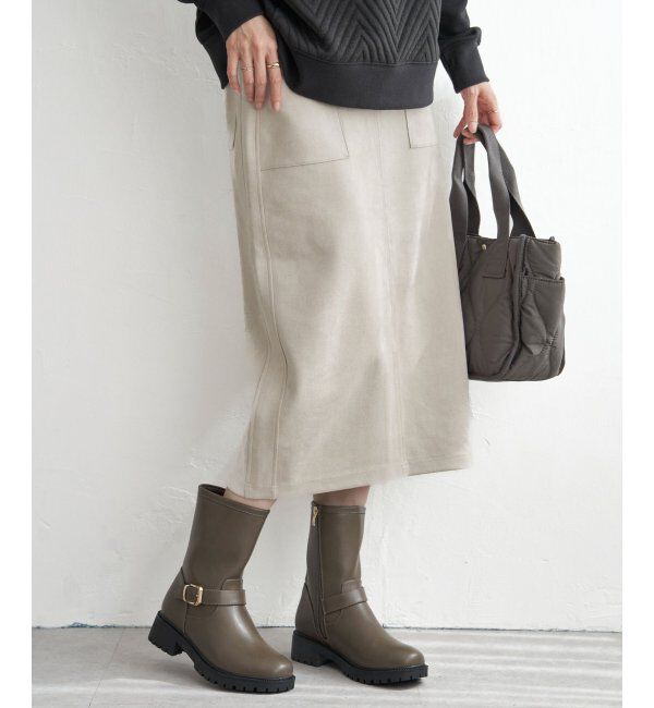 ikka「GOKU楽スエードスカート」|スカート|