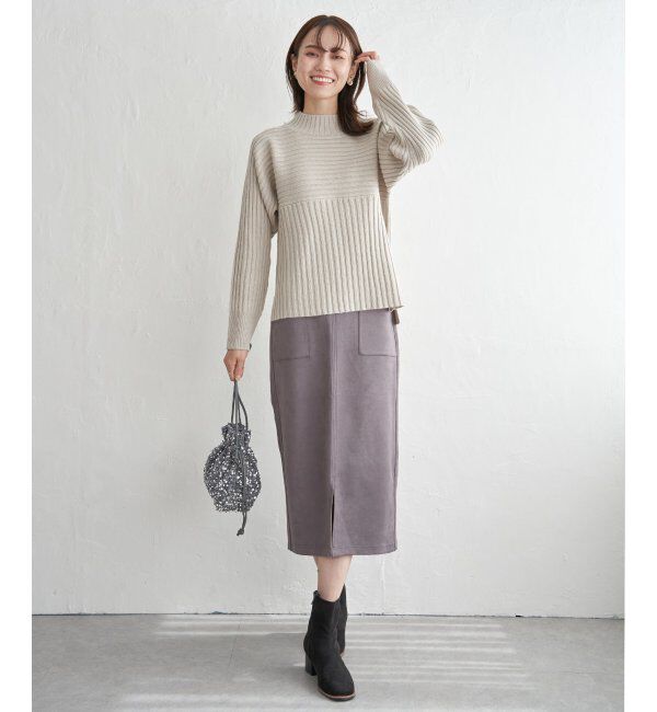 ikka「GOKU楽スエードスカート」|スカート|