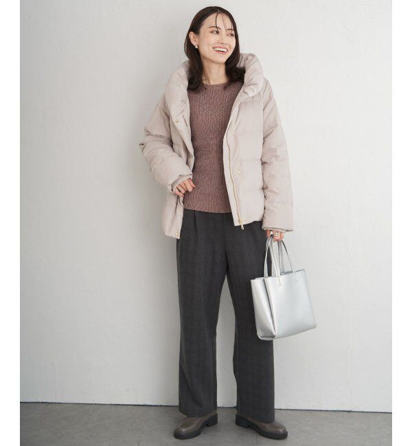 ikka「ラメスパンコールニットプルオーバー」|プルオーバー|