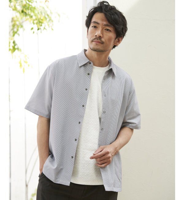 ikka「イージーケアハンソデシャウター」|ブルゾン・スタジャン|