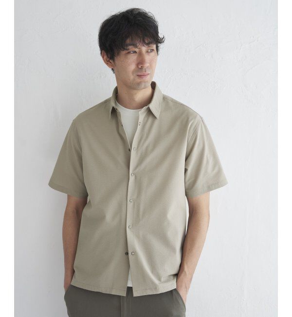 ikka「イージーケアハンソデシャウター」|ブルゾン・スタジャン|ベージュ