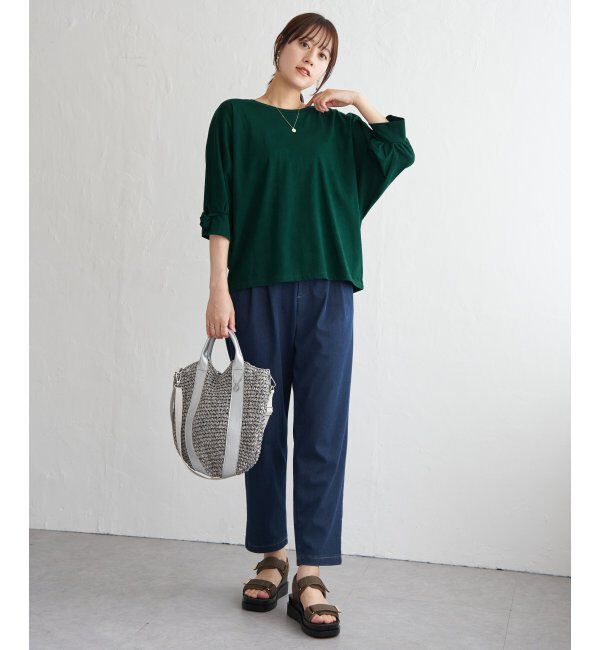 ikka「冷感ツイストドルマンプルオーバー」|プルオーバー|