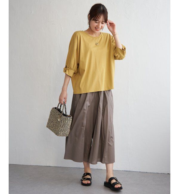 ikka「冷感ツイストドルマンプルオーバー」|プルオーバー|