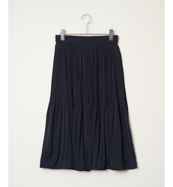 IKKA LOUNGE「サテンプリーツスカート」|スカート|