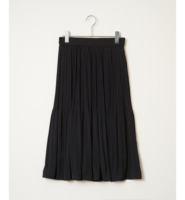IKKA LOUNGE「サテンプリーツスカート」|スカート|