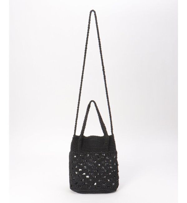 Lbc with Life「透かし編み2WAYショルダーバッグ」|その他|ブラック