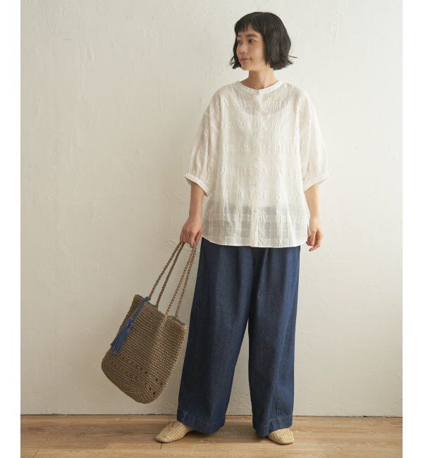 Lbc with Life「3WAYシャドーチェックブラウス」|シャツ・ブラウス|