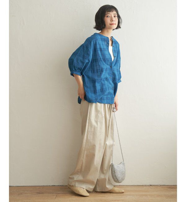 Lbc with Life「3WAYシャドーチェックブラウス」|シャツ・ブラウス|