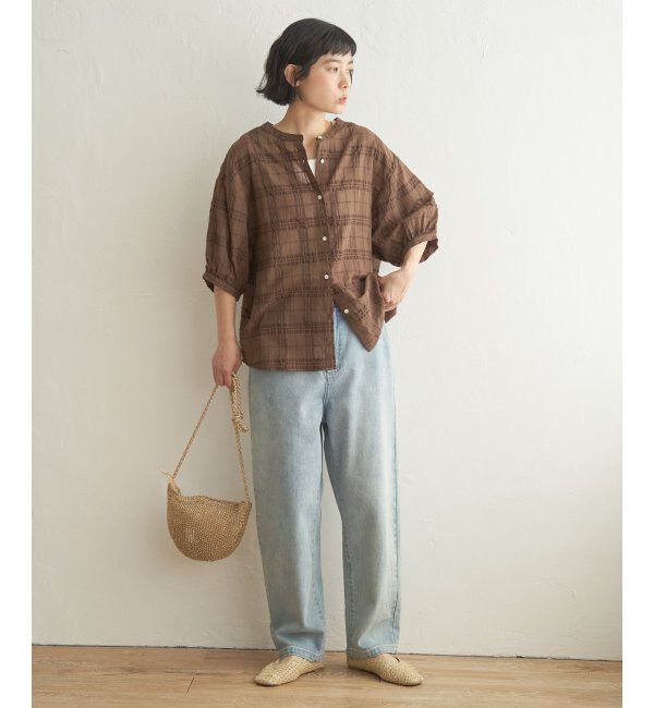 Lbc with Life「3WAYシャドーチェックブラウス」|シャツ・ブラウス|