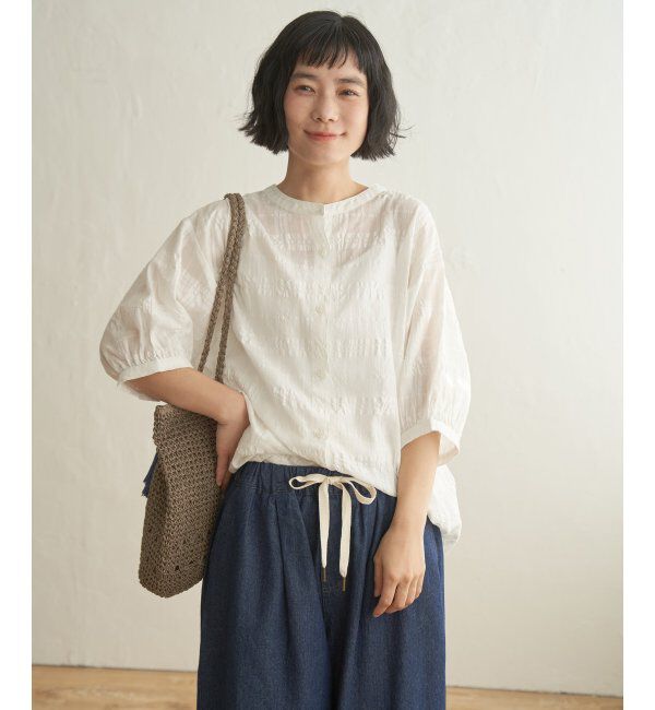 Lbc with Life「3WAYシャドーチェックブラウス」|シャツ・ブラウス|